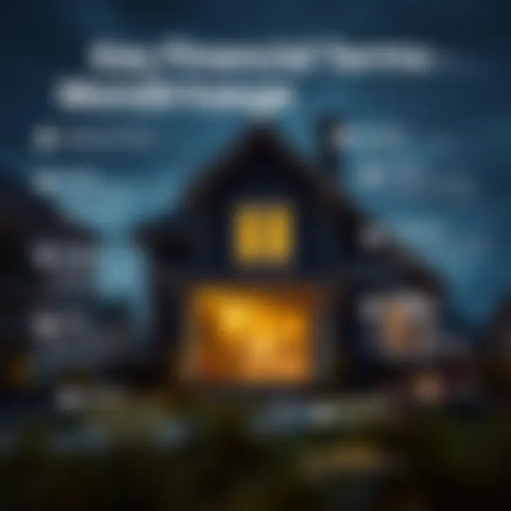 Infographic detailing key financial terms related to mortgages