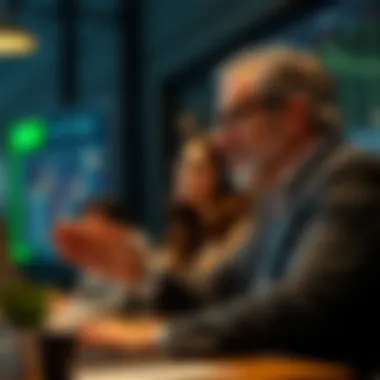 Guidance in Financial Strategies A mentor guiding learners through financial strategies