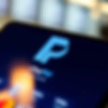 PayPal logo on a digital payment screen