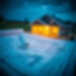 Blueprints and construction plans for a new home