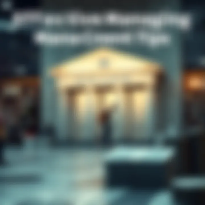 Graphic highlighting tips for effective bank management