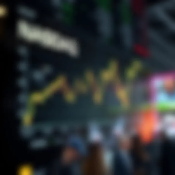 Graph illustrating NASDAQ stock performance trends