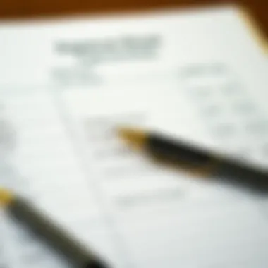 Well-Structured Expense Sheet Overview of an organized expense sheet layout