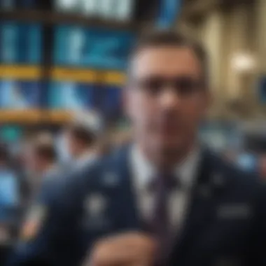 Dynamic Trading Environment at NYSE New York Stock Exchange trading floor bustling with activity