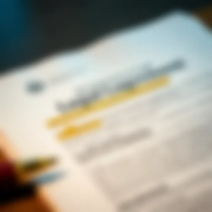 Key Components of Legal Agreements An intricate legal document with highlighted sections.