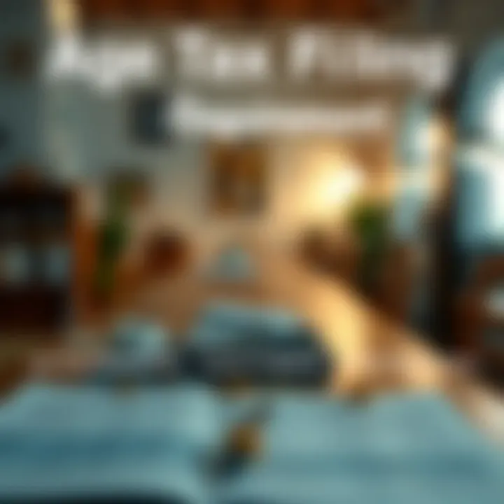 Infographic about age-related tax filing requirements