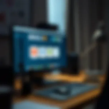 Collaboration Tools for Remote Teams A desktop setup featuring tools for collaboration among remote teams in a small business context.