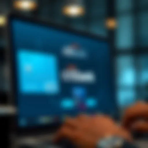 Online Banking Interface Overview Visual representation of online banking interface