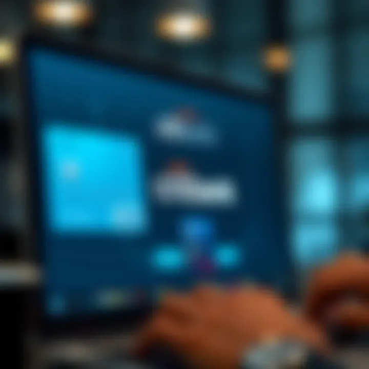 Online Banking Interface Overview Visual representation of online banking interface