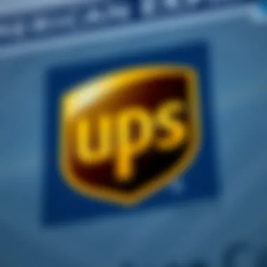 Integration of American Express and UPS Branding Illustration of the American Express logo with UPS branding
