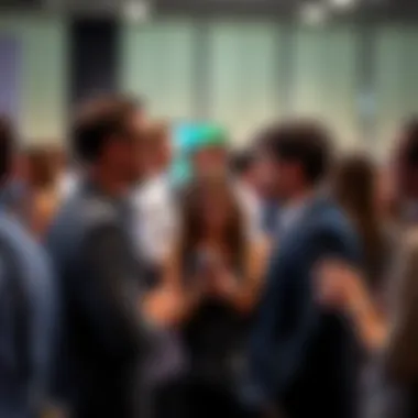Professional Networking at an Event Professional networking at an event