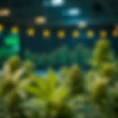 A visual representation of the cannabis market landscape highlighting key competitors.