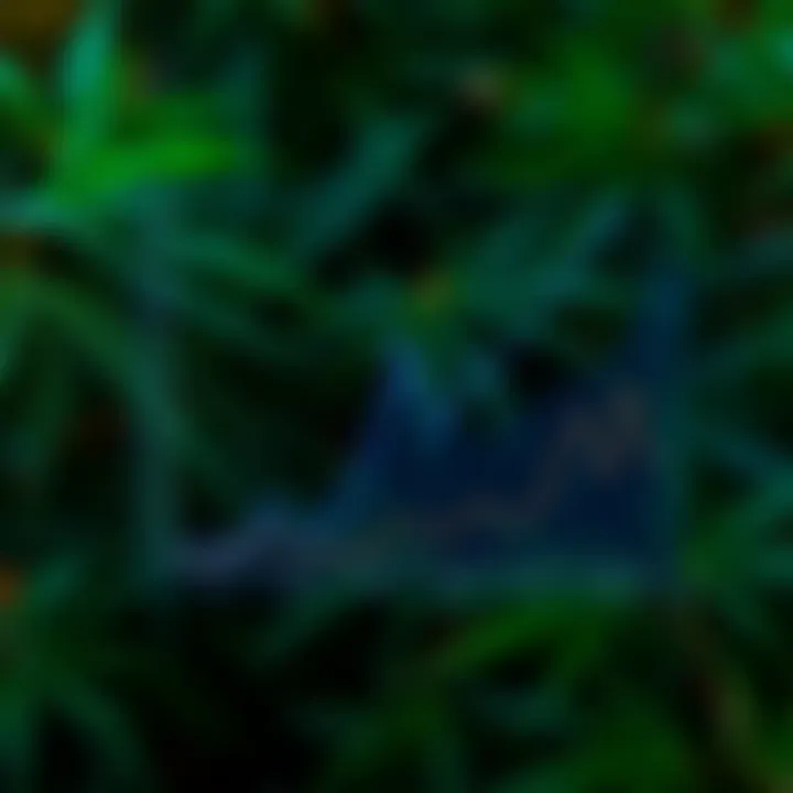 A graph showing projected future growth trajectories for Canopy Growth and its sector.