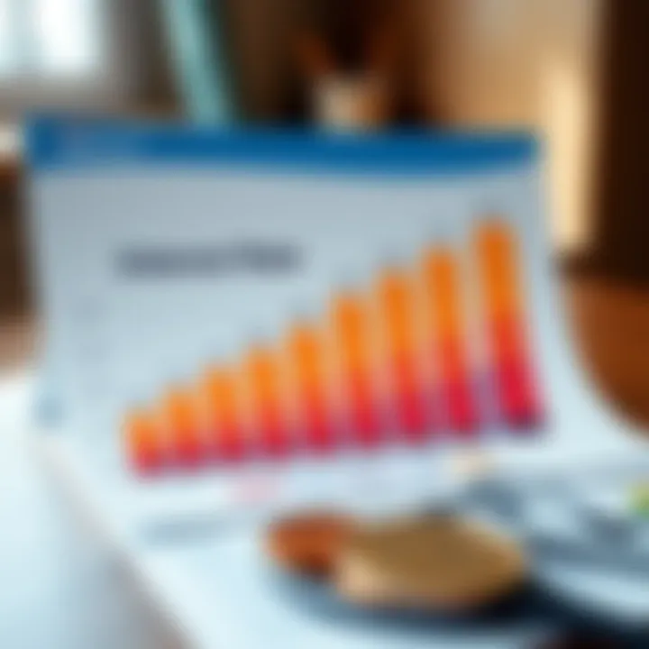 Graph comparing interest rates of various savings accounts