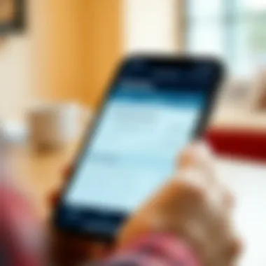 Digital Banking Interface Digital banking interface on a smartphone