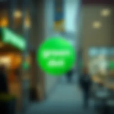 Green Dot Logo Overview Illustration of Green Dot's logo