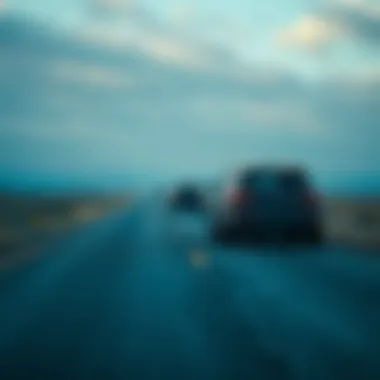 The Journey to Your New Vehicle A conceptual image of a road leading to a new car, symbolizing the journey of financing.