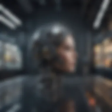 A conceptual artwork representing innovation driven by AI in various industries.