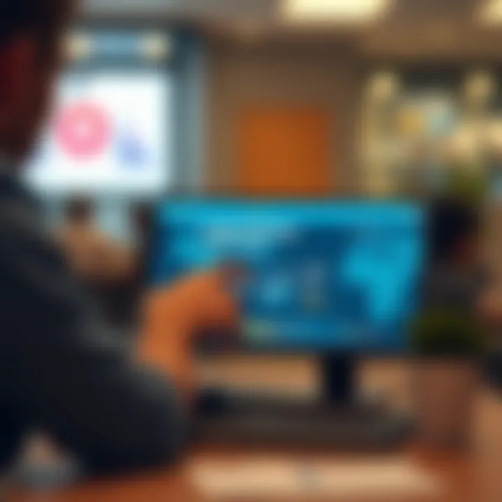 User Experience with Global Swift Pay User interacting with Global Swift Pay interface