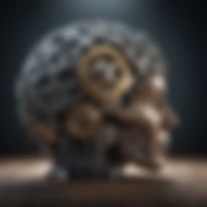 A brain with gears symbolizing critical thinking