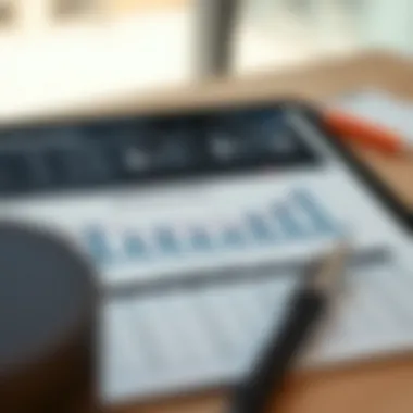 A detailed market analysis chart with trends and forecasts