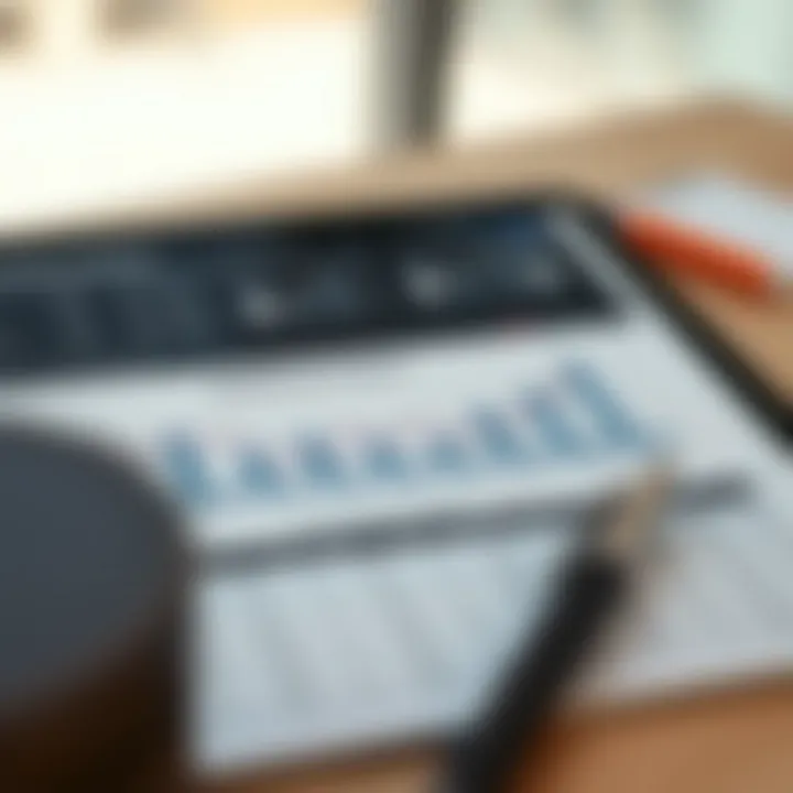 A detailed market analysis chart with trends and forecasts