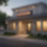 Local loan office exterior with welcoming sign