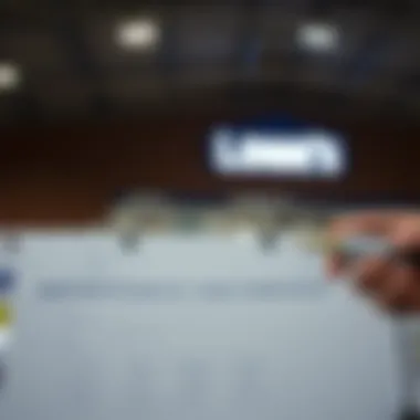 Application Process for Lowe’s Credit Account Application process for Lowe’s business credit account illustrated