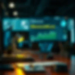 A graphical representation of productivity tools in a business setting