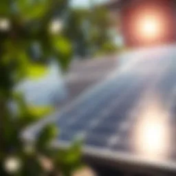 Solar panels harnessing the sun's energy