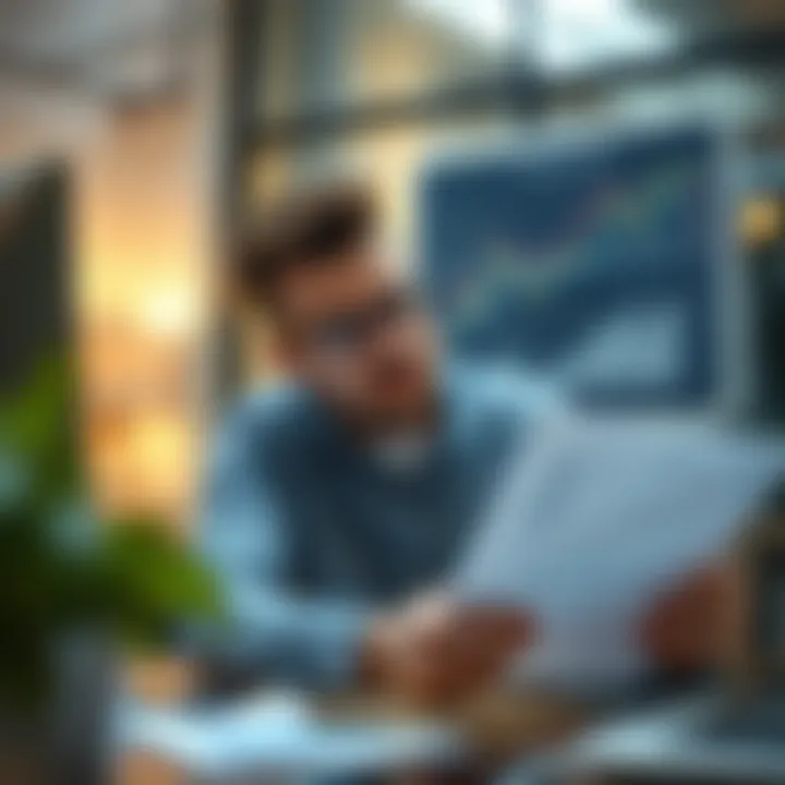 A finance professional analyzing data to understand CPA requirements