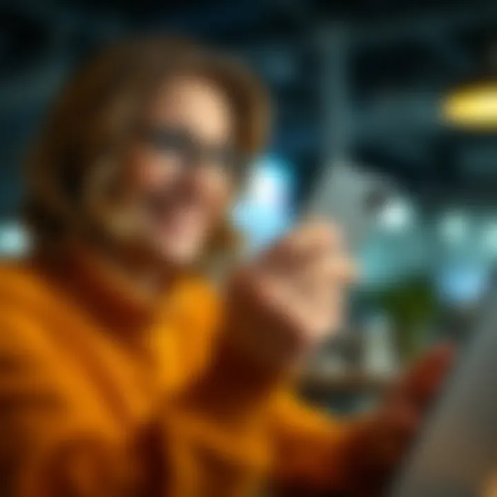 Evaluating Credit Card Options Effectively Person reviewing credit card options