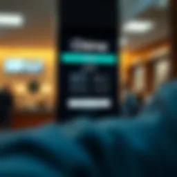 Chime banking interface showcasing SpotMe feature.