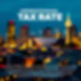 Tax Rate Variations by Region An illustration showing the different tax rates across jurisdictions for contractors