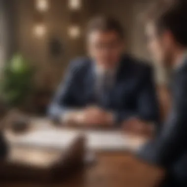 Consultation on Recourse Options for Appraisals A real estate professional discussing options with a client
