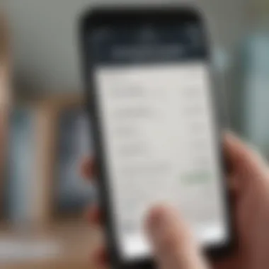 Connecting with Loan Servicers A close-up of a phone with a contact list for loan servicers.