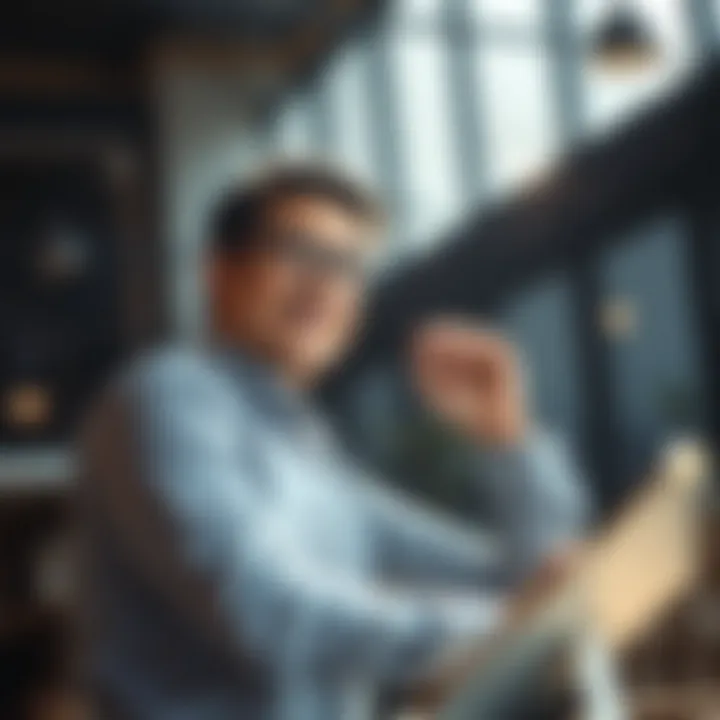 A confident entrepreneur exploring strategic advantages of sole proprietorship