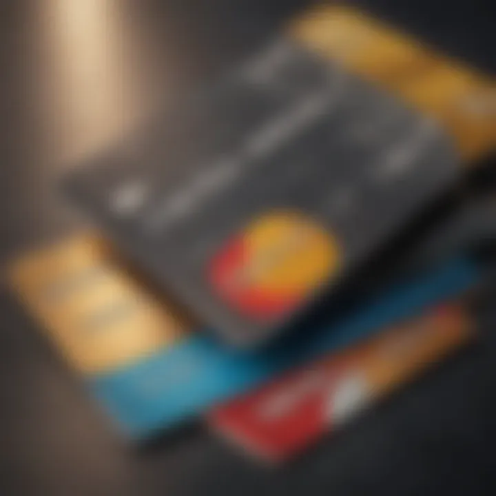 Visual representation of diverse credit card types available in the market