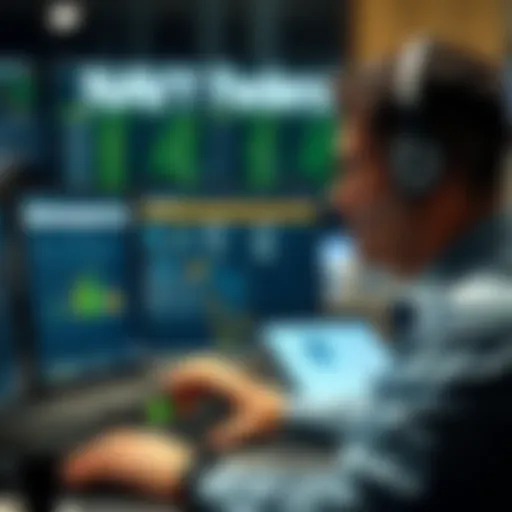 User navigating Navy Federal online services