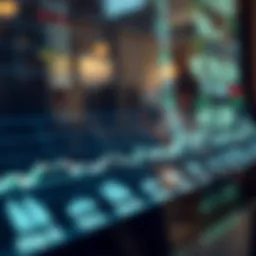 Visual representation of stock market trends