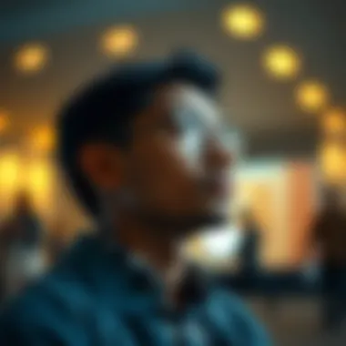 Reflections of an Aspiring Entrepreneur A thoughtful individual reflecting on their entrepreneurial aspirations