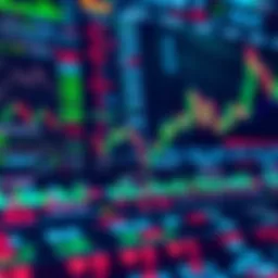 Abstract representation of AI algorithms analyzing stock market data