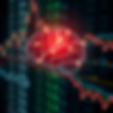 AI Decision-Making in Financial Markets Illustration of a digital brain symbolizing AI decision-making in finance