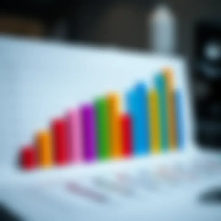 Category Comparison in Bar Chart A vibrant bar chart comparing multiple categories