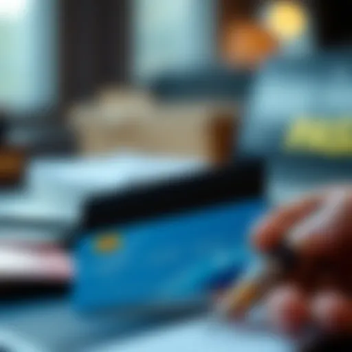 Visual representation of credit card management