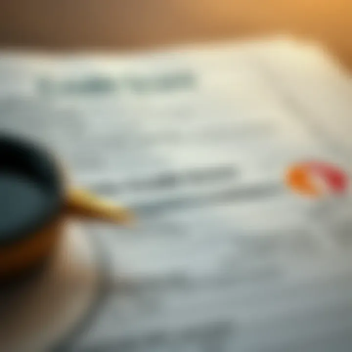 Understanding Your Credit Score A close-up view of a credit score report showcasing various elements.