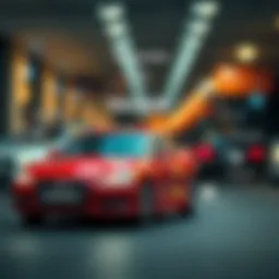 Conceptual diagram illustrating escrow services in car transactions