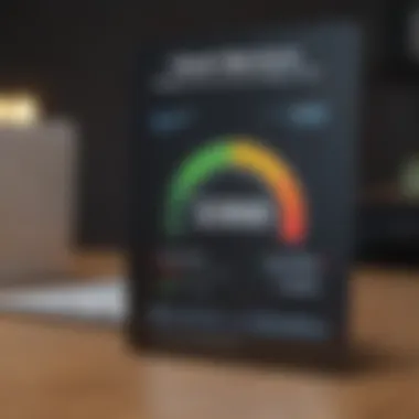 Accessing Your Credit Score Online Digital representation of credit score checking