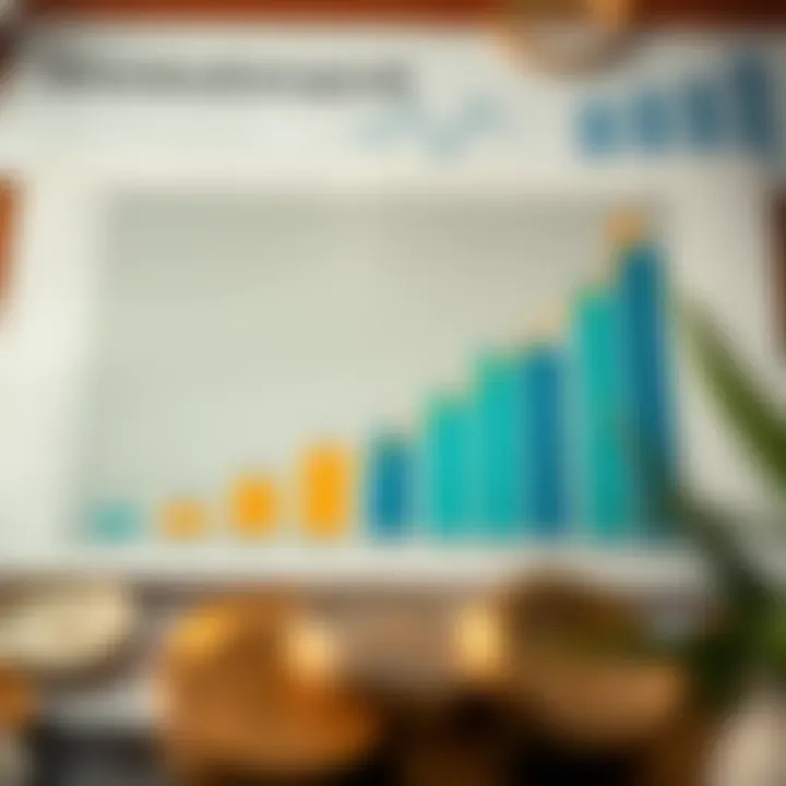 Investment Growth with Interest Rates Chart showing investment growth with varying interest rates