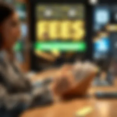 Visual representation of customer impact due to fees